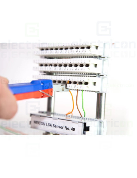 Unealta pentru sistemele de conectare LSA , nr.40, inclusiv senzor de detectare pozitie terminal, Weicon, 10054013