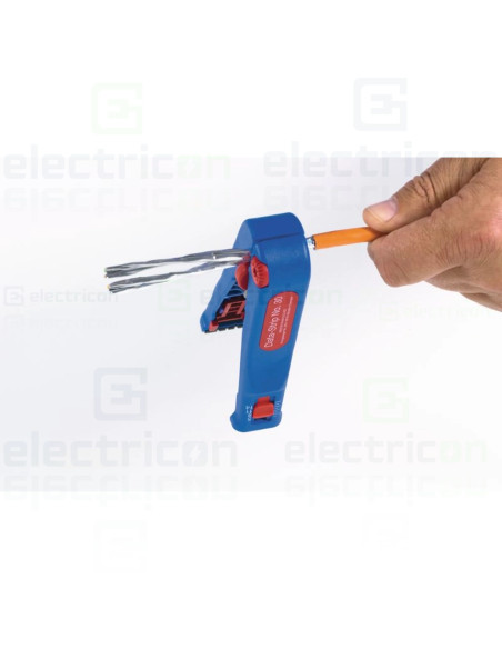 Unealta pentru inlaturarea mantalei si dezizolarea cablurilor de retea si transmisie date, cutter lateral inclus, nr.30, Weicon,