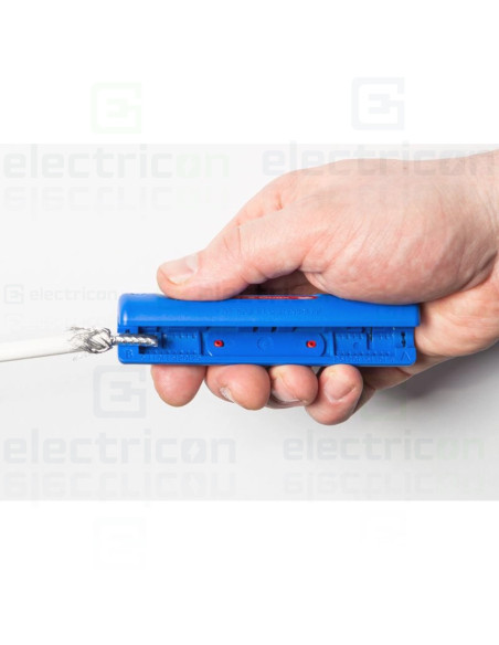 Unealta pentru inlaturarea mantalei si dezizolarea cablurilor coaxiale, 4.8 - 7.5 mm²