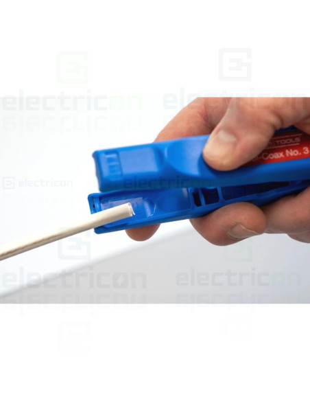 Unealta pentru inlaturarea mantalei si dezizolarea cablurilor coaxiale cu cutter lateral inclus, 4,8- 7,5 mm², Combi-Coax Nr.3