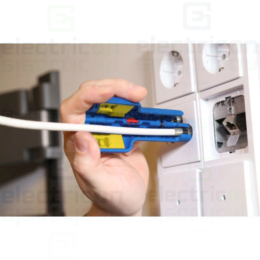 Dezizolator pentru inlaturarea mantalei si dezizolarea cablurilor coaxiale,Coax-Stripper Nr. 1