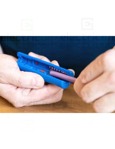 Unealta de dezizolat pentru cabluri de date ecranate, 5,5 - 8 mm, Profibus nr.2, Weicon