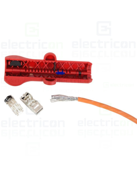 Dezizolator cabluri CAT nr. 2, pentru cabluri de retea, Ø 4,5 - 10mm,rosu, nr.2 CAT