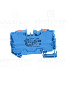 Conector Wago 10 mm² Clema șir, de trecere, 2 conexiuni, 10 mm²,albastru, CAGE CLAMP, Wago, 2210-1204 – montaj rapid și sigur în