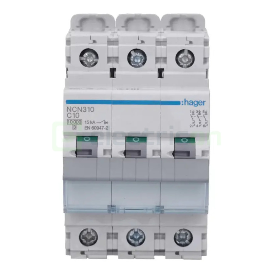 Intrerupator MCB C10A Hager 3P
