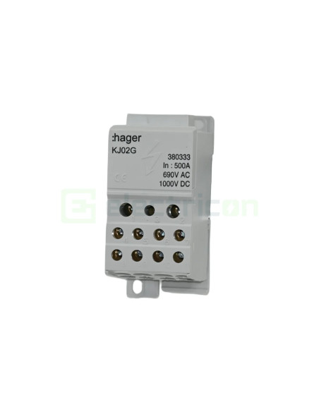 Bloc distribuție 35mm² Bloc distributie terminal, 1P, 500A, 2x35mm² + 5x16mm² + 4x10mm² + bara colectoare din cupru de 24x6mm, l