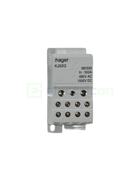 Bloc distribuție 35mm² Bloc distributie terminal, 1P, 500A, 2x35mm² + 5x16mm² + 4x10mm² + bara colectoare din cupru de 24x6mm, l