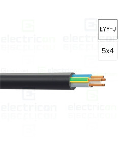 Cablu rigid EYY-J 5x4 mm²