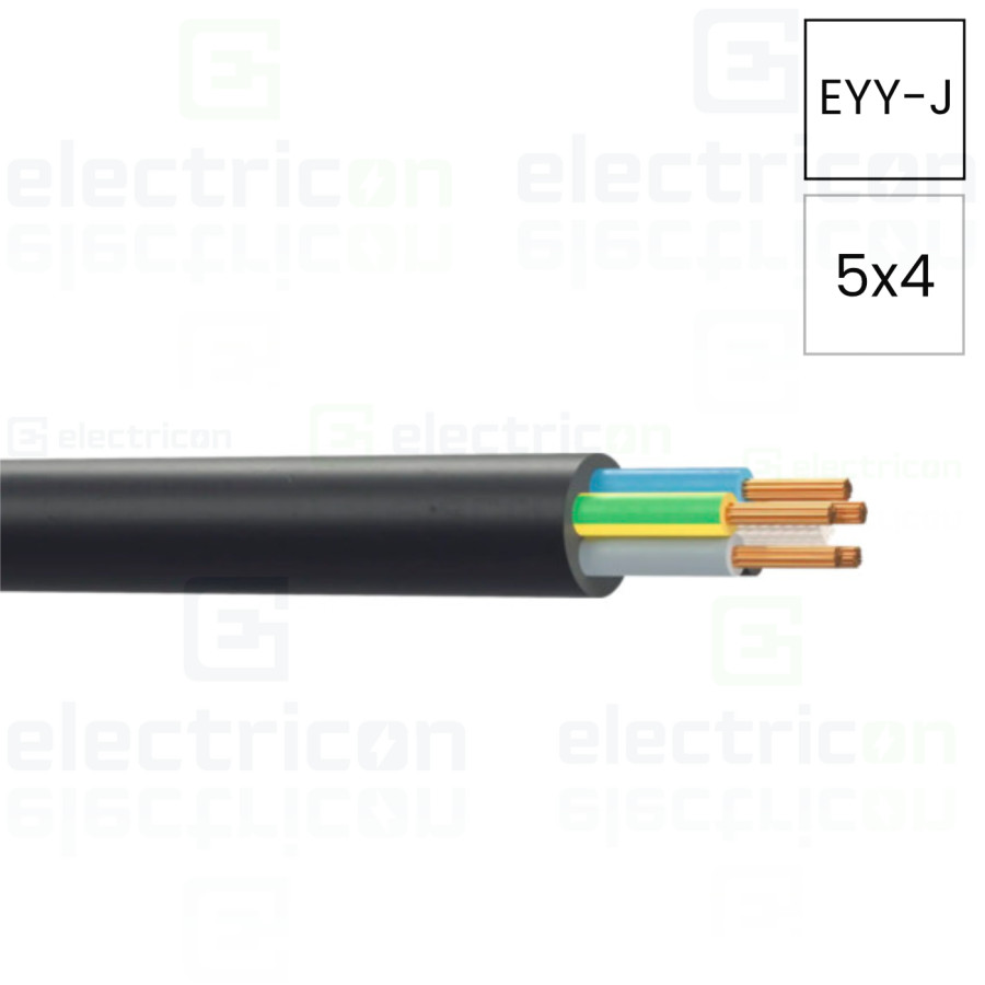 Cablu rigid EYY-J 5x4 mm²