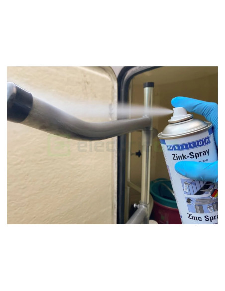 Spray zinc mat, protectie catodica impotriva coroziunii cu certificat de utilizare pentru sectorul alimentar, 400 ml, Weicon, 10