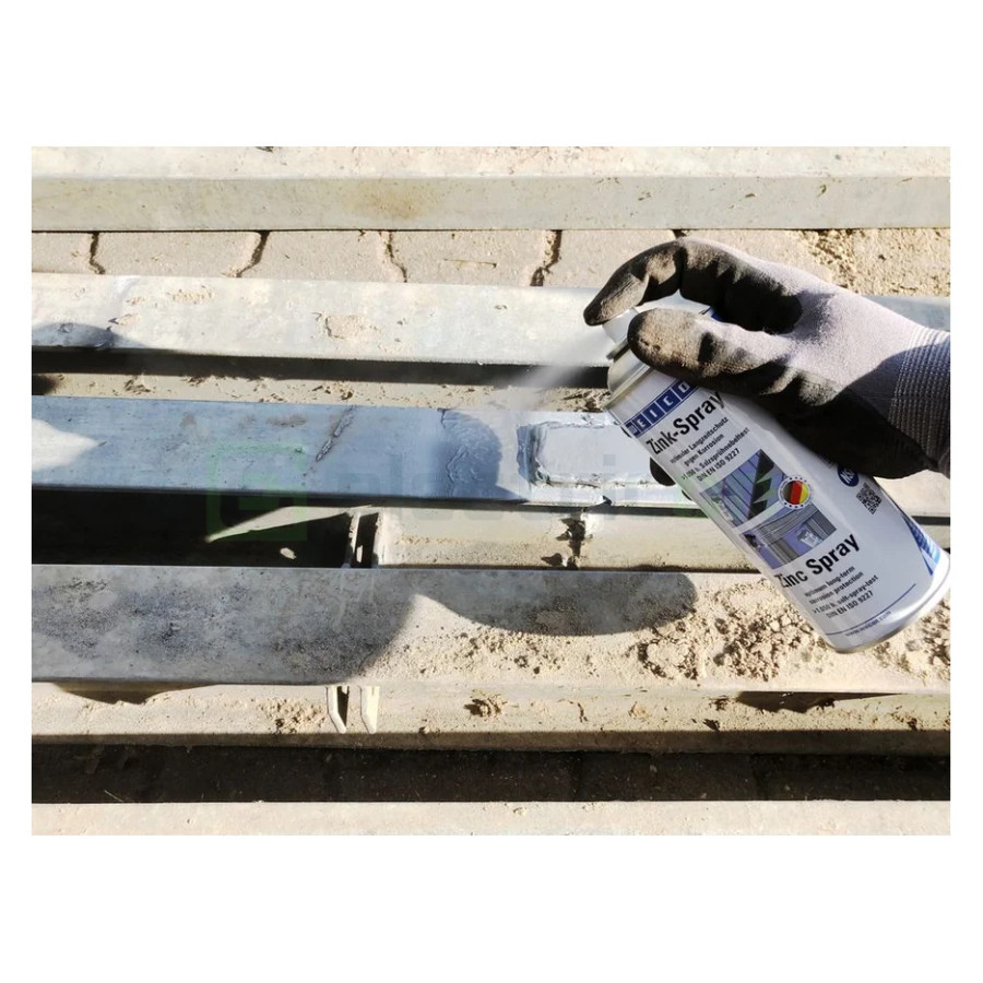 Spray zinc mat, protectie catodica impotriva coroziunii cu certificat de utilizare pentru sectorul alimentar, 400 ml, Weicon, 10