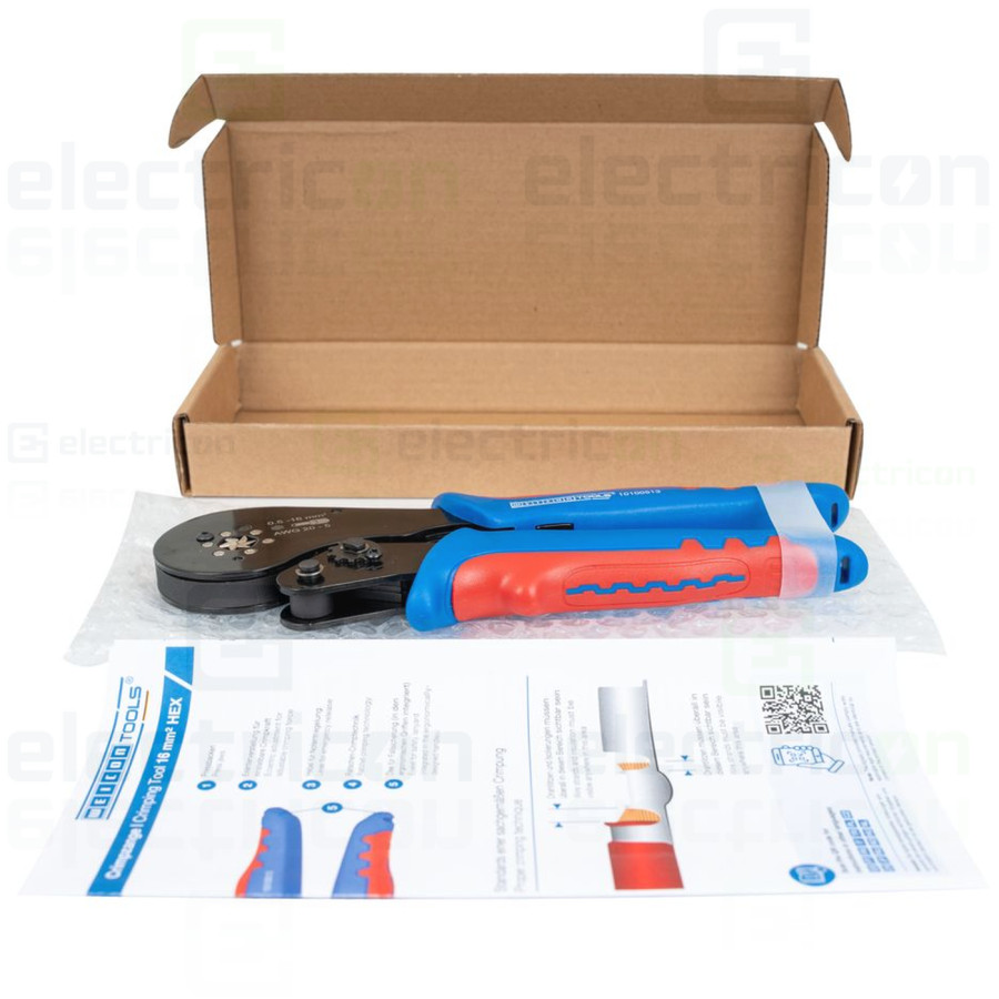 Clește sertizat 16mm², HEX. albastru, - Weicon , precizie & siguranță