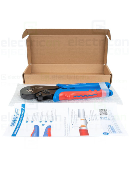 Clește sertizat 16mm², HEX. albastru, - Weicon , precizie & siguranță