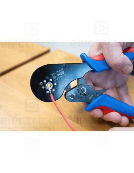 Clește sertizat 16mm², HEX. albastru, - Weicon , precizie & siguranță