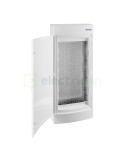 Tablou multimedia ABS - 48M (4x12) aparent ușă albă Schrack BK080755