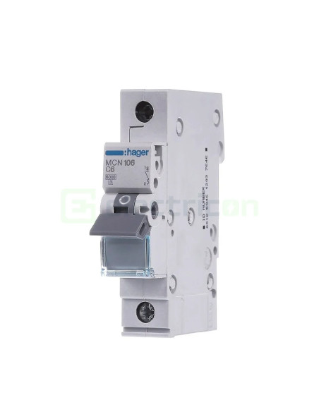 Siguranta MCB C6A Hager - MCN106