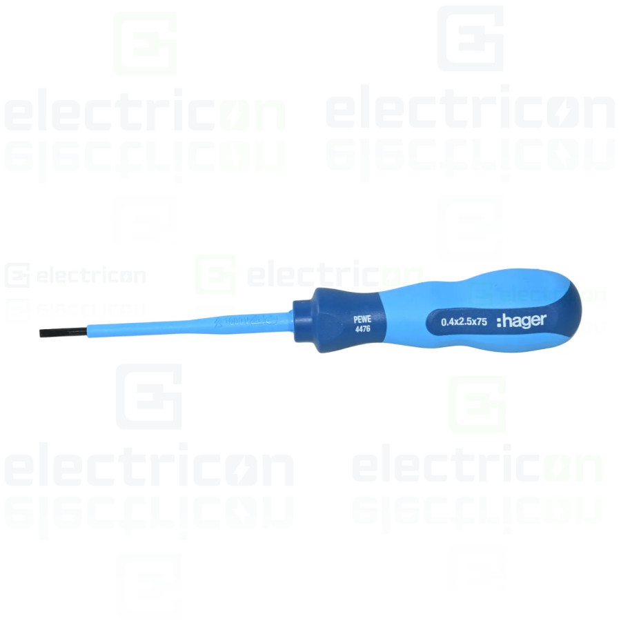 Șurubelniță - dreaptă - SL 2.5x75 - VDE - Hager - QZW1085