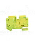 Clema șir de impamantare cu buton - 2 conexiuni, 10 mm²,galben, XTV 10, Phoenix Contact, 1329550