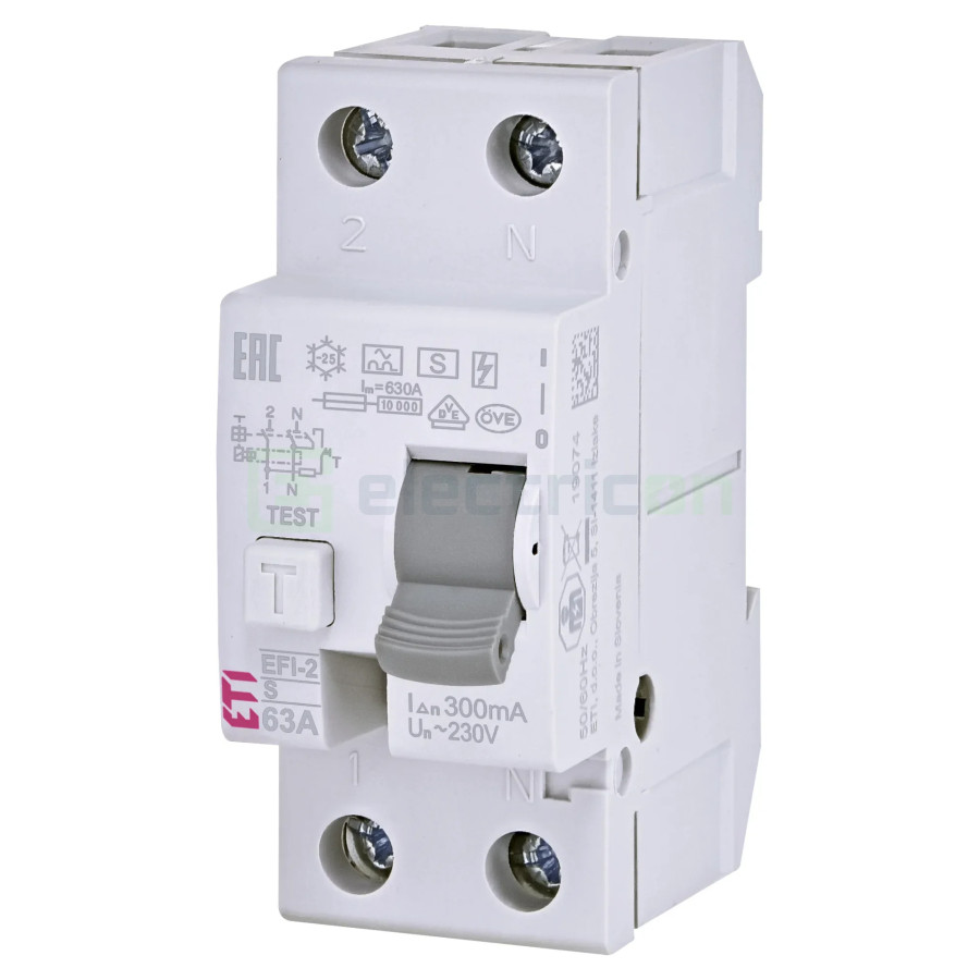 Intreruptor RCCB 63A/300mA ETI - 002064734