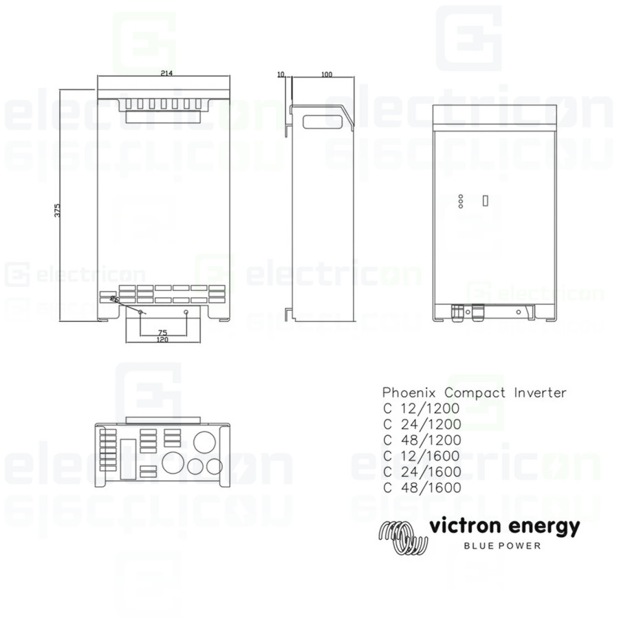 Invertor Inverter 12V 1200VA Phoenix Inverter C 12 1200