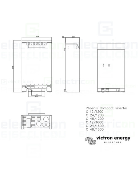 Invertor Inverter 12V 2000VA Phoenix Inverter C 12 2000