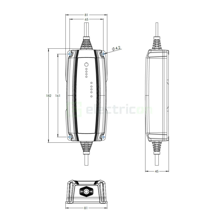 Incarcator de retea Blue Smart IP65s Charger 12 4 + DC connector