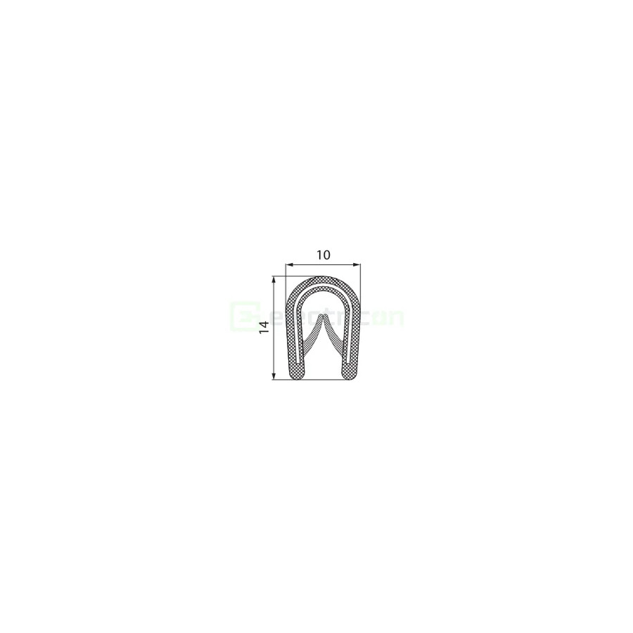 Cheder 1-4 mm negru Morek MCA001BB12