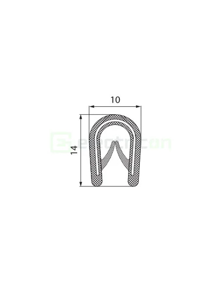 Cheder 1-4 mm negru Morek MCA001BB12
