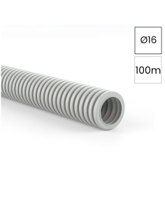 Copex tub protecție flexibil Kouvidis SIFLEX IAS 16mm 320N gri rola 100m 2003916