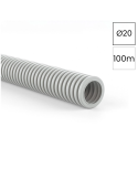 Copex - tub riflat - PVC Ø20 mm - 100 metri - 320N - gri ignifug - Kouvidis - SIFLEX IAS - 2003920