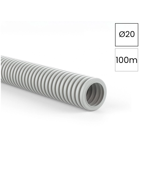 Copex tub protecție flexibil Kouvidis SIFLEX IAS 20mm 320N gri rola 100m 2003920