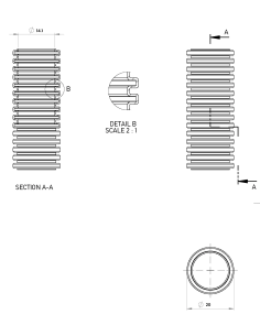Copex tub protecție flexibil Kouvidis SIFLEX IAS 20mm 320N gri rola 100m 2003920 2