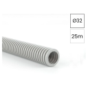 Copex - tub riflat - PVC Ø32 mm - 25 metri - 1250N - gri ignifug - Kouvidis - Conflex HF IAS - 2004032