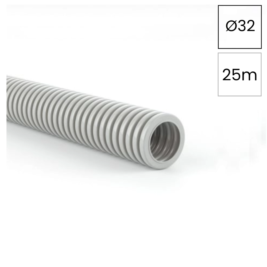 Copex tub protecție flexibil Kouvidis Conflex HF IAS 32mm 1250N gri rola 25m 2004032