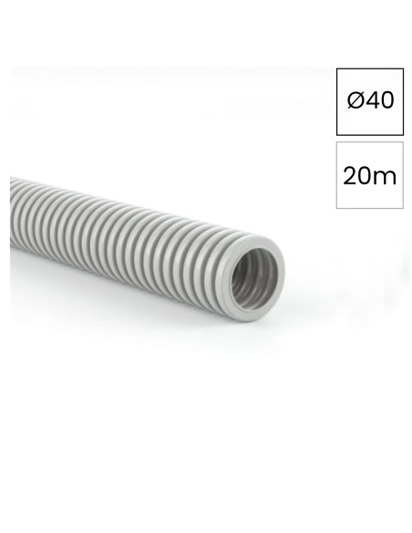 Copex tub protecție flexibil Kouvidis Conflex HF IAS 40mm 1250N gri rola 20m 2004040