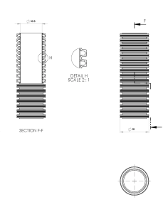 Copex tub protecție flexibil Kouvidis Duroflex Plus ISR 16mm 750N negru electric rola 50m 2050016 2