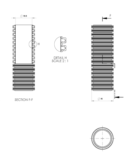 copex tub corugat flexibil Kouvidis Duroflex Plus ISR 16mm 750N negru electric 50m 2050016