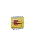 Separator - Comutator - 2 poziții (0-1) 4P 2M 80A 400V rosu/galben 22kW Schrack IN8R2428