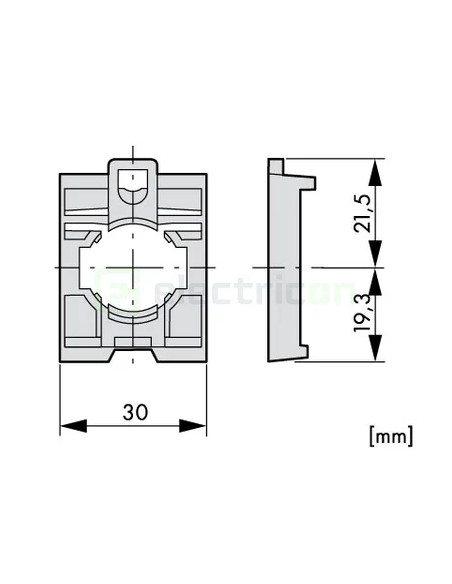 Element de cuplare contacte auxiliare la buton comanda, Schrack, MM216374
