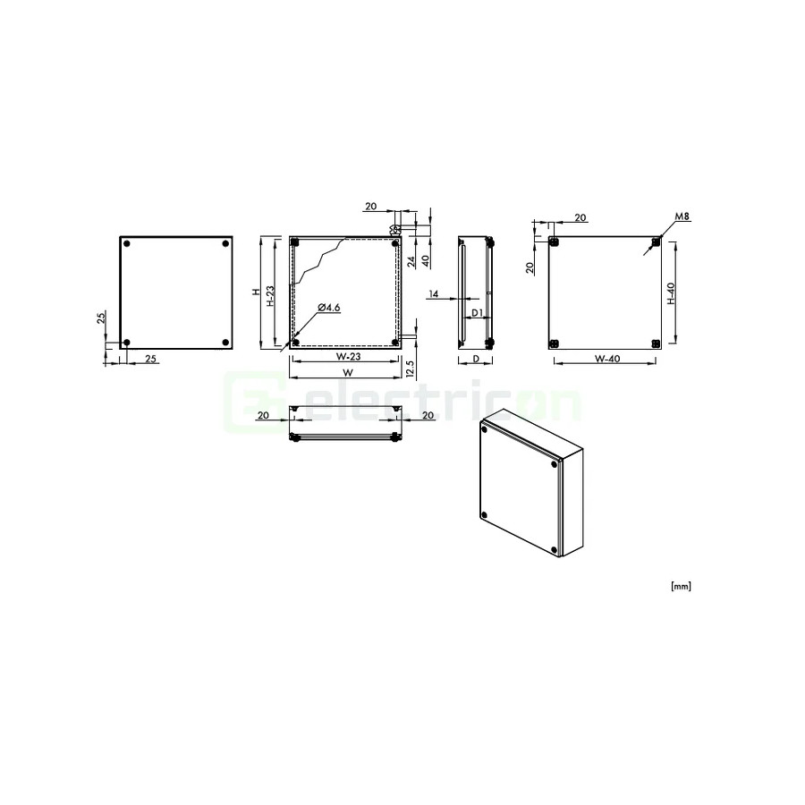 Cutie conexiuni IP66 200×300×120 Schrack – balamale rapide