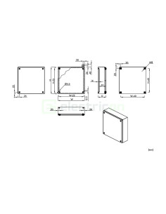 Cutie conexiuni Schrack 150×150×80 mm IP66 – model WKA151508 2