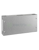 Cutie de conexiuni din tabla, cu flanşă cu intrări de cabluri: 14x13mm, 8x17mm și 2x30mm, IP30, 300x600x120, Schrack, BK060002