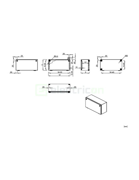 Cutie metalică IP66 200×400×155 Schrack – balamale rapide