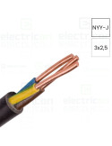 Cablu electric rigid cupru NYY-J 3x2,5 mm² - Helukabel 32024
