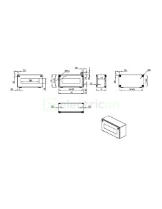 Cutie Metalică Balamale 200x400 IP66 Schrack WKA204015G 2