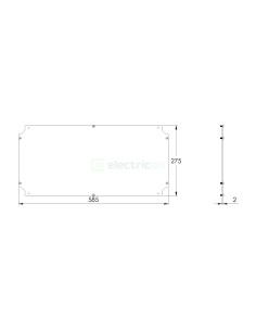 Placă montaj Schrack 300×600 mm – model WKAMP3060 2