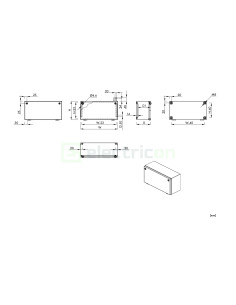 Cutie metalică Schrack 300×600×155 mm IP66 – model WKA306015B 2