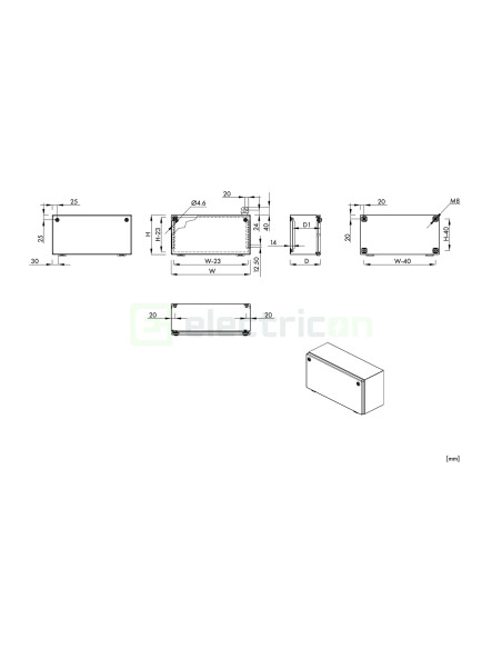 Cutie metalică IP66 300×600×155 Schrack – balamale rapide