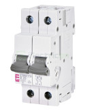 MCB - Siguranță automată - disjunctor - curba B 10A 10kA 2P 2M ETIMAT P10 ETI 001901212