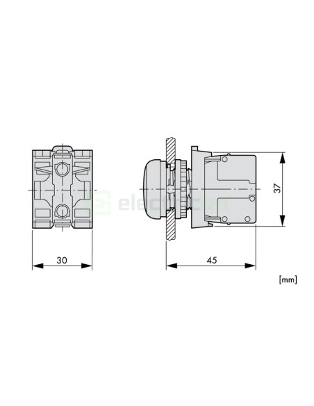Modul LED pentru montaj frontal in sistemele de comanda si semnalizare, alb, 85-264 V, 0,55→2,5 mm², Schrack, MM216563